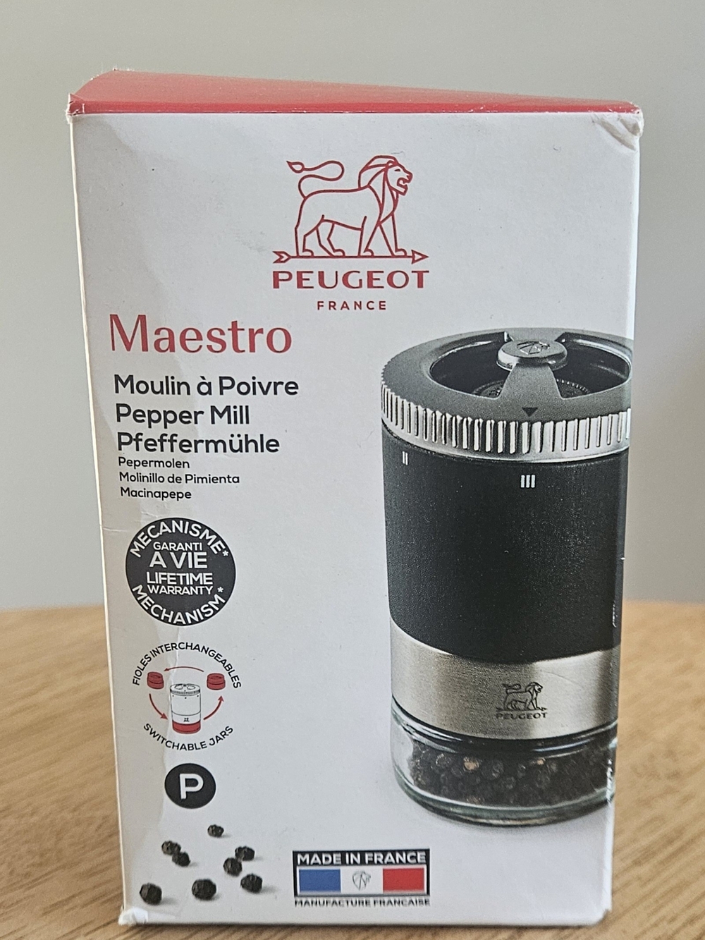 Peugeot Maestro Pepper Mill — New In Box